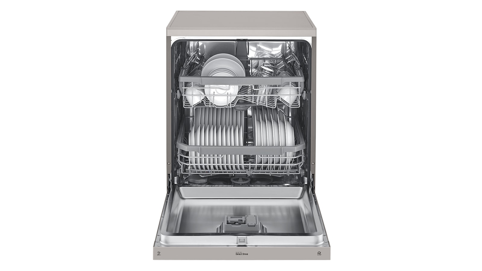 LG 14 Place QuadWash® Dishwasher in Platinum Steel Finish, XD4B14PS